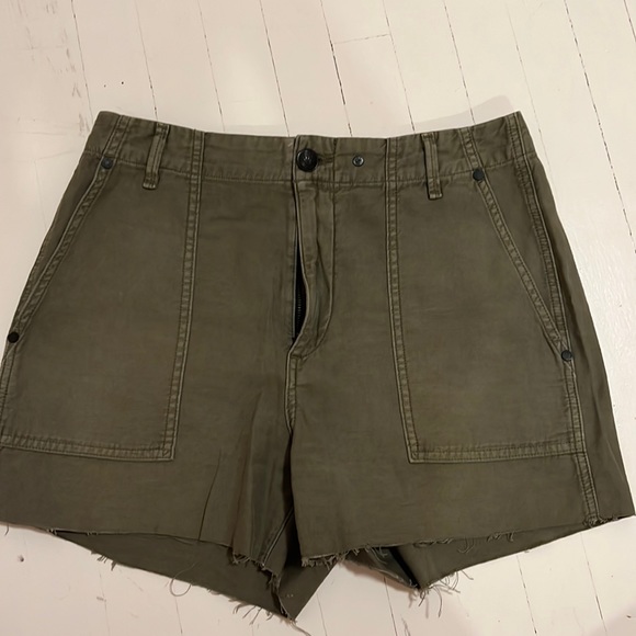 Rag and bone high waisted cutoff cargo shorts, size 28 - Picture 1 of 2
